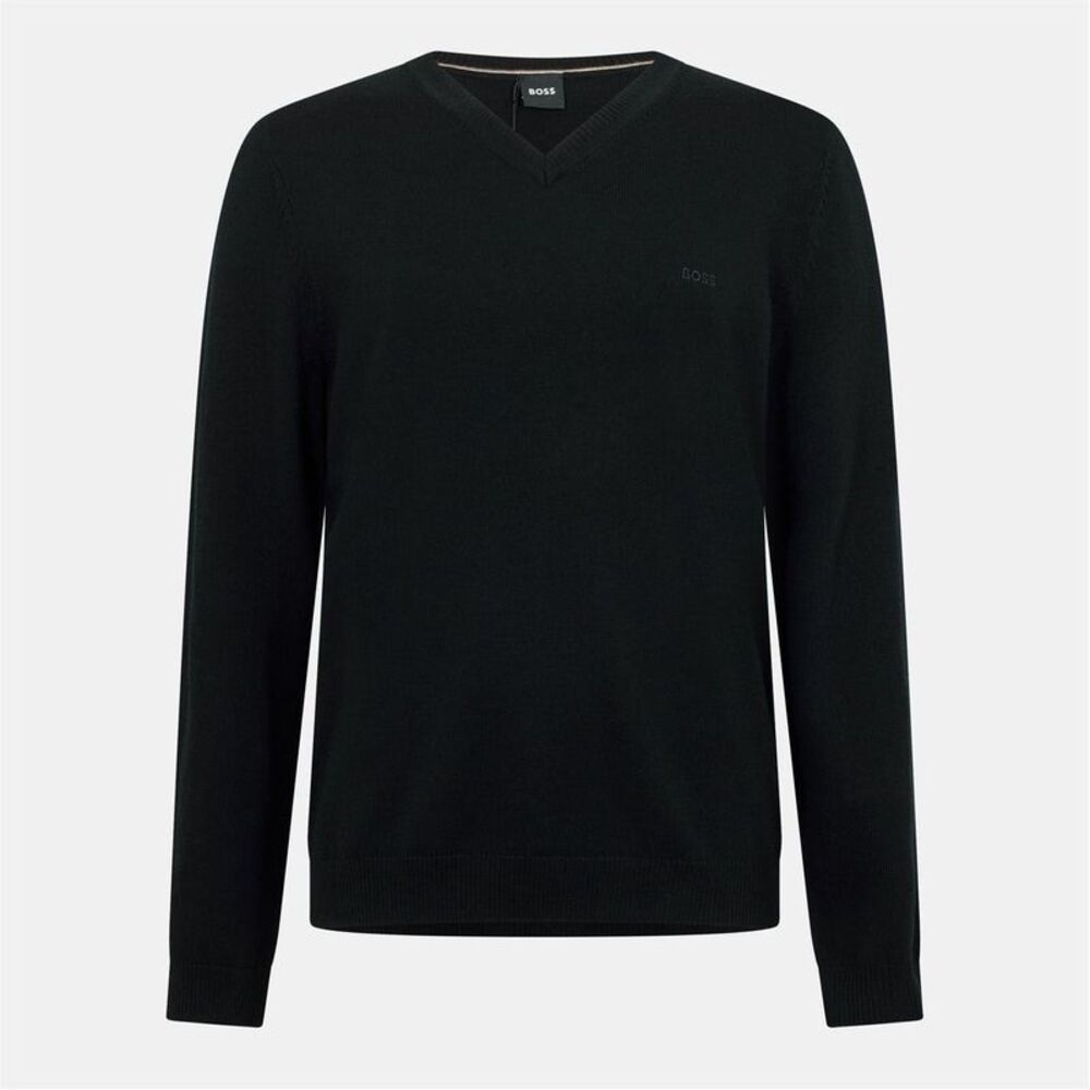 Boss Mens Batisse V Neck Sweater Top / Black